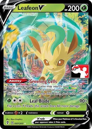 Leafeon V/203  - Holofoil Prize Pack Series Cards - Ultra Rare