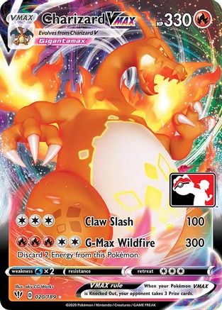 Charizard VMAX  - Holofoil Prize Pack Series Cards - Ultra Rare