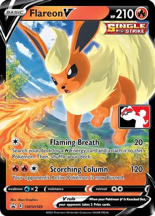 Flareon V  - Holofoil Prize Pack Series Cards - Promo