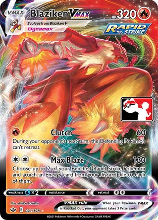 Blaziken VMAX  - Holofoil Prize Pack Series Cards - Ultra Rare
