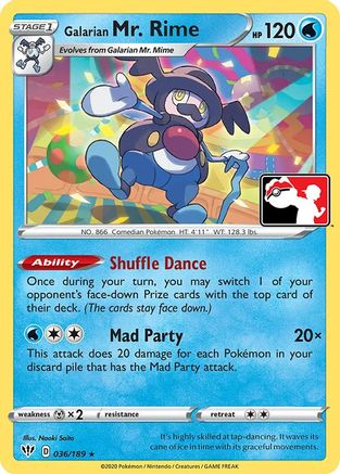 Galarian Mr. Rime  Prize Pack Series Cards - Rare