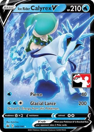 Ice Rider Calyrex V/198  - Holofoil Prize Pack Series Cards - Ultra Rare