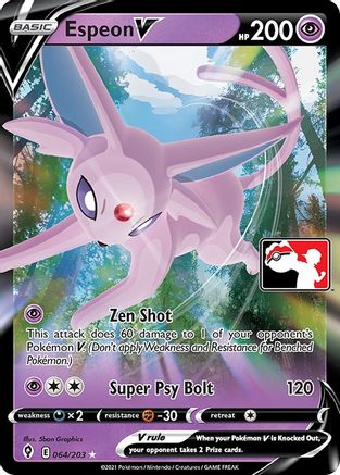 Espeon V  - Holofoil Prize Pack Series Cards - Ultra Rare