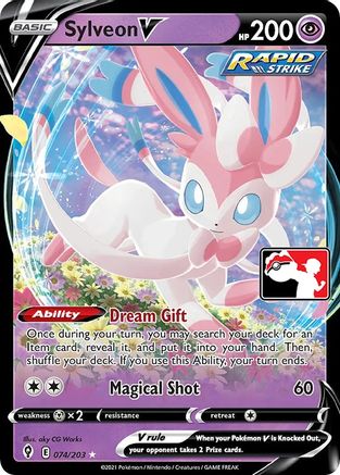 Sylveon V/203  - Holofoil Prize Pack Series Cards - Ultra Rare