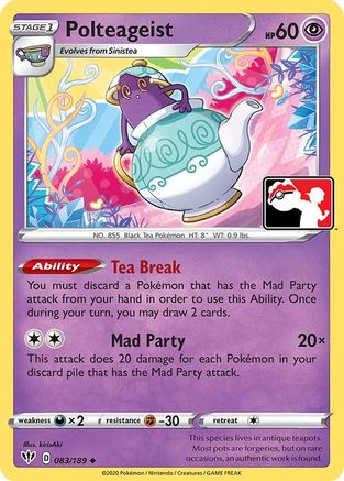 Polteageist/189  - Holofoil Prize Pack Series Cards - Uncommon