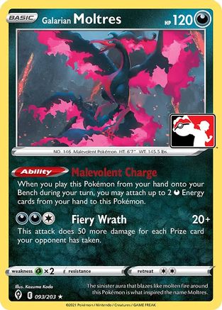 Galarian Moltres  Prize Pack Series Cards - Rare