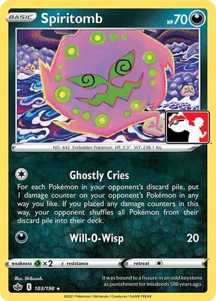 Spiritomb/198  Prize Pack Series Cards - Rare