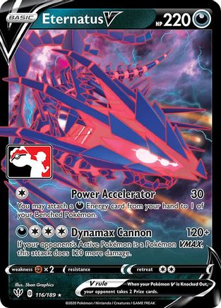 Eternatus V  - Holofoil Prize Pack Series Cards - Ultra Rare