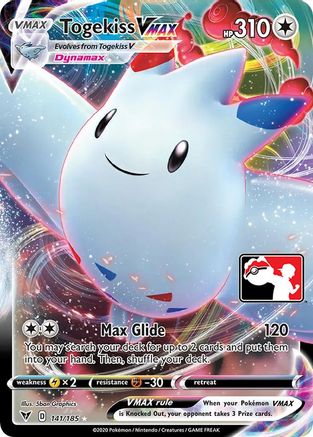 Togekiss VMAX/185  - Holofoil Prize Pack Series Cards - Ultra Rare