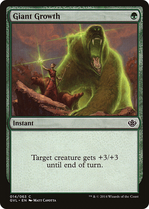 Giant Growth (Garruk vs Liliana) (DD3-014) - Duel Decks Anthology: Garruk vs. Liliana