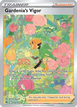 Gardenia's Vigor GG61  - Holofoil SWSH Crown Zenith Galarian Gallery - Ultra Rare