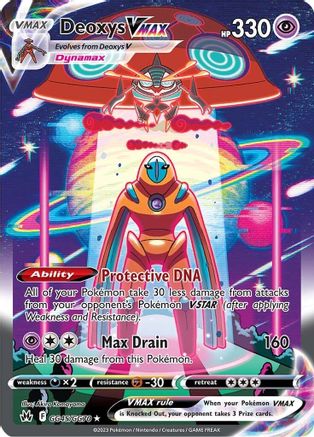 Deoxys VMAX GG45  - Holofoil SWSH Crown Zenith Galarian Gallery - Ultra Rare
