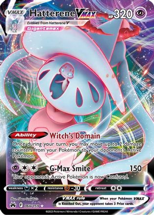 Hatterene VMAX 066  - Holofoil SWSH Crown Zenith - Ultra Rare