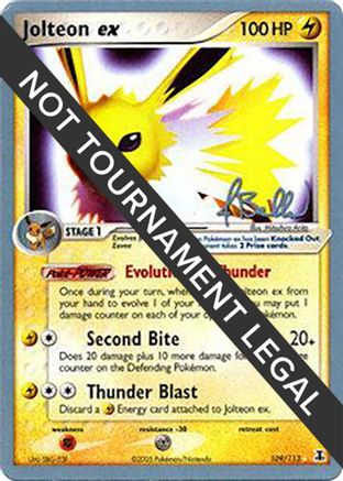 Jolteon ex - 2006 (Jimmy Ballard) 109/113  World Championship Decks - Ultra Rare