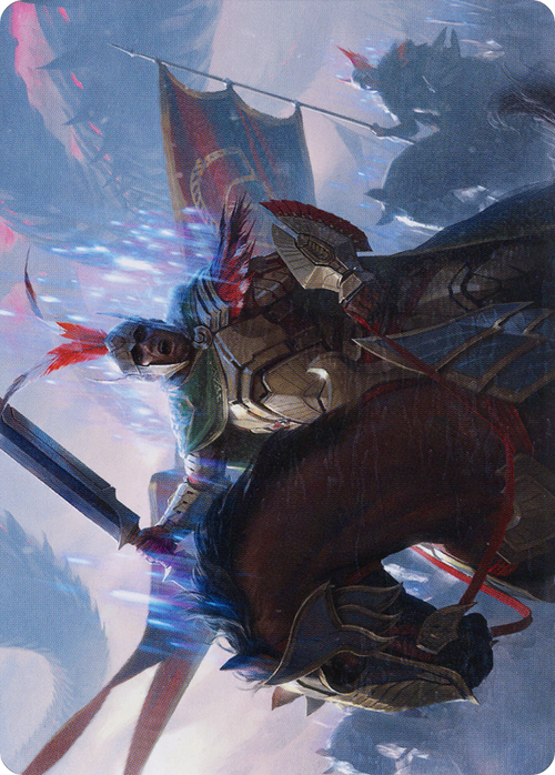 Marshal of Zhalfir // Marshal of Zhalfir (AMOM-050) - March of the Machine Art Series (Borderless) Foil
