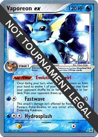 Vaporeon ex - 2006 (Jimmy Ballard) 110/113  World Championship Decks - Ultra Rare
