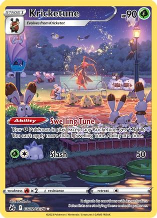 Kricketune GG02  - Holofoil SWSH Crown Zenith Galarian Gallery - Ultra Rare