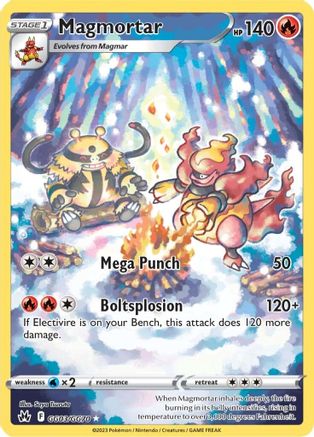 Magmortar GG03  - Holofoil SWSH Crown Zenith Galarian Gallery - Ultra Rare