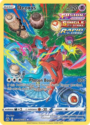 Deoxys GG12  - Holofoil SWSH Crown Zenith Galarian Gallery - Ultra Rare