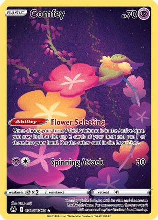 Comfey GG14  - Holofoil SWSH Crown Zenith Galarian Gallery - Ultra Rare