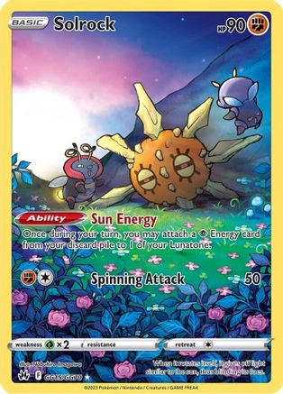 Solrock GG15  - Holofoil SWSH Crown Zenith Galarian Gallery - Ultra Rare