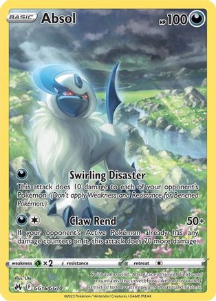 Absol GG16  - Holofoil SWSH Crown Zenith Galarian Gallery - Ultra Rare