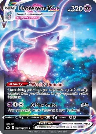 Hatterene VMAX GG47  - Holofoil SWSH Crown Zenith Galarian Gallery - Ultra Rare