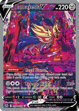 Zamazenta V GG54  - Holofoil SWSH Crown Zenith Galarian Gallery - Ultra Rare
