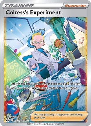 Colress's Experiment GG59  - Holofoil SWSH Crown Zenith Galarian Gallery - Ultra Rare