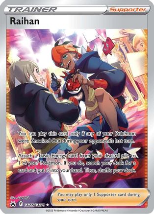 Raihan GG65  - Holofoil SWSH Crown Zenith Galarian Gallery - Ultra Rare