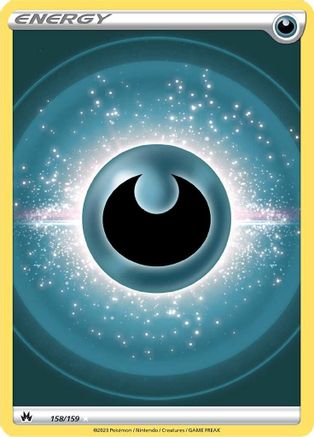 Darkness Energy (Texture Full Art) 158  - Holofoil SWSH Crown Zenith - Ultra Rare