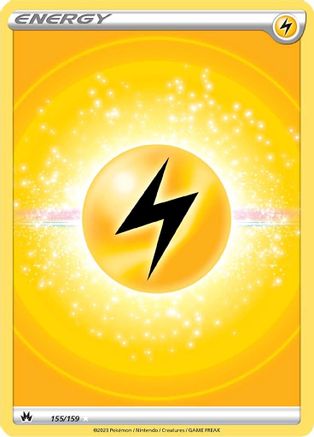 Lightning Energy (Texture Full Art) 155  - Holofoil SWSH Crown Zenith - Ultra Rare