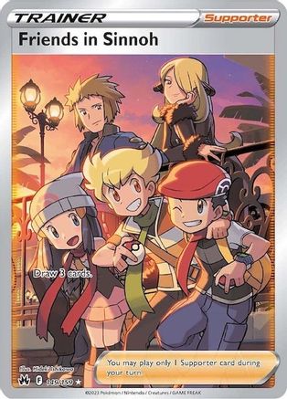 Friends in Sinnoh (Full Art) 149  - Holofoil SWSH Crown Zenith - Ultra Rare