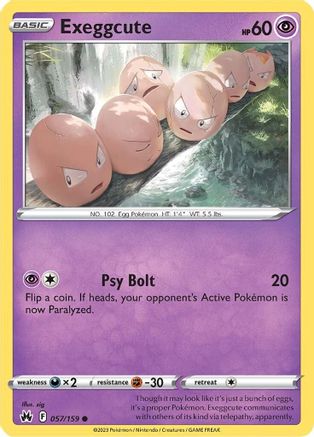 Exeggcute 057  SWSH Crown Zenith - Common