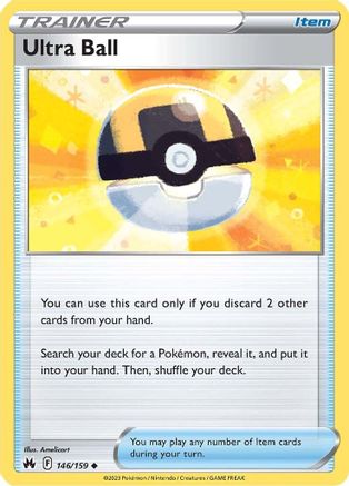 Ultra Ball 146  SWSH Crown Zenith - Uncommon
