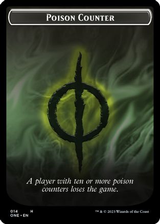 Poison Counter // Beast Double-sided Token (ONC-) - Commander: Phyrexia: All Will Be One