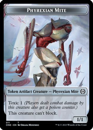 Phyrexian Mite // Phyrexian Insect Double-Sided Token (ONC-11 // 16) - Commander: Phyrexia: All Will Be One