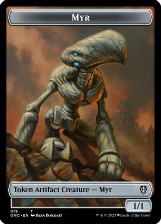 Myr // Thopter Double-sided Token (ONC-) - Commander: Phyrexia: All Will Be One