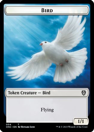 Bird // Cat Double-sided Token (ONC-) - Commander: Phyrexia: All Will Be One