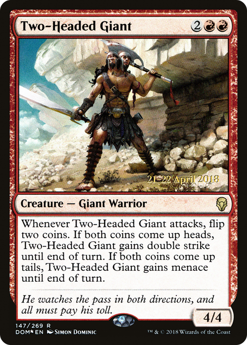 Two-Headed Giant (PRE-147S) - Dominaria Promos Foil