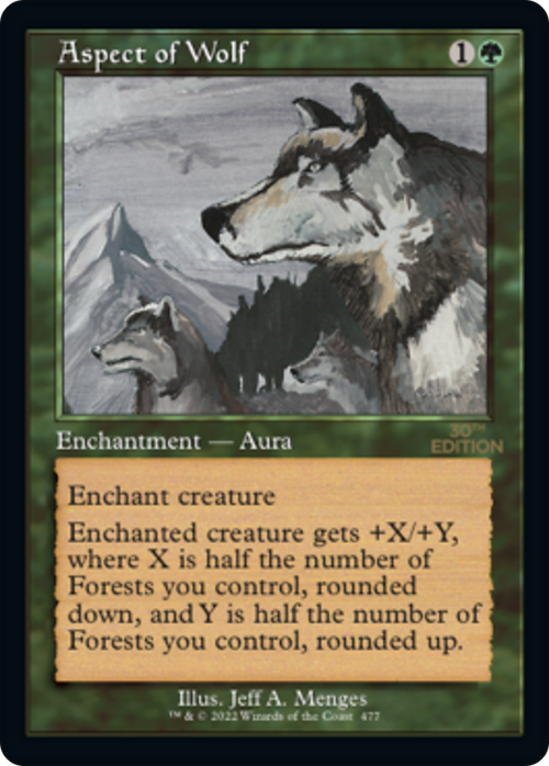 Aspect of Wolf (Retro Frame) (30A-477) - 30th Anniversary Edition