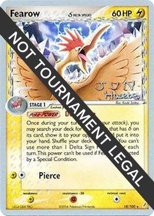 Fearow (Delta Species) - 2007 (Jun Hasebe) 018  World Championship Decks - Rare