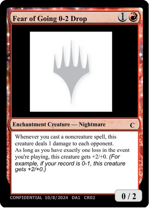 Fear of Going 0-2 Drop (UNK-CR02) - Unknown Event: (enchantment)