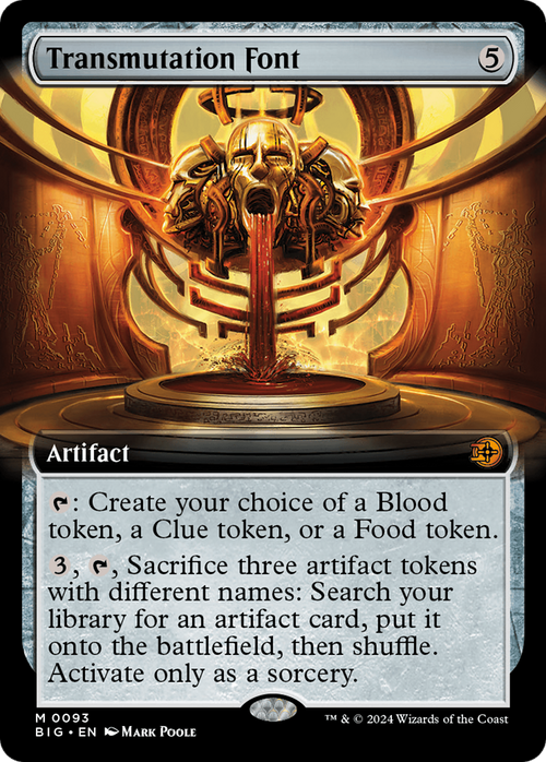 Transmutation Font (Extended Art) (BIG-093) - The Big Score: (Extended Art) Foil