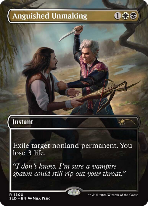 Anguished Unmaking (1800) (SLD-1800) - Secret Lair Drop (Borderless)