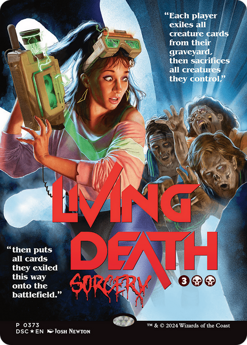 Living Death (Showcase) (DSC-373) - Duskmourn: House of Horror Commander (Borderless) Foil