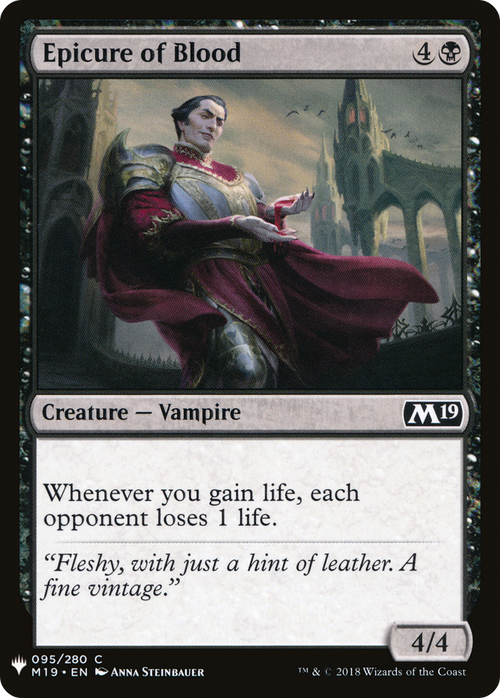 Epicure of Blood (LIST-M19-95) - The List
