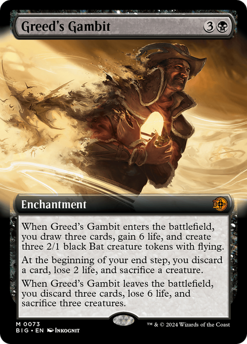 Greed's Gambit (Extended Art) (BIG-073) - The Big Score: (Extended Art)