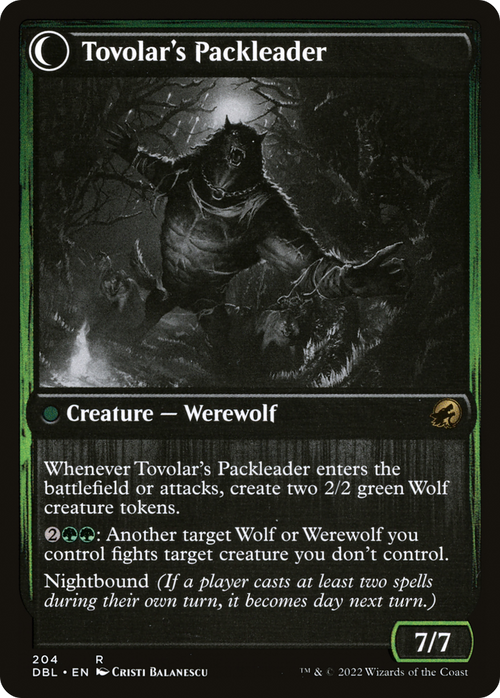 Tovolar's Huntmaster (DBL-204) - Innistrad: Double Feature: (Double Faced Transform) Foil