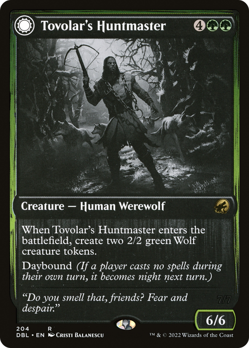 Tovolar's Huntmaster (DBL-204) - Innistrad: Double Feature: (Double Faced Transform) Foil